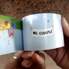 invitaciones primer añito año bautismo  folioscopio librito pelicula cumpleaños agenda calendario hija hijo circo acróbatas tarjeta original acordeón casamiento tarjetas fotos historias amor quince años cards invitation chocolatines chocolates souvenirs g