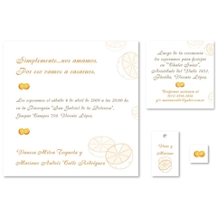 casamiento media naranja amor verdadero arte invitaciones weddings cards personalizada trama arabescos clásica Iniciales