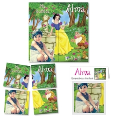 invitaciones Rompecabezas Imantado personalizado imán primer añito año bautismo cumpleaños agenda calendario hija hijo circo acróbatas tarjeta original acordeón casamiento tarjetas fotos historias amor quince años cards invitation chocolatines chocolates 