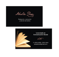 Tarjetas Personales - Amapola