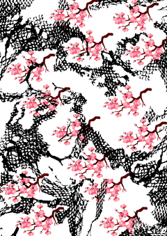 LÁMINA DECORATIVA - COLECCIÓN REDES FLORALES - DECO - HOME- BY NORMA RINAUDO - comprar online