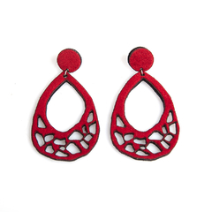 AROS TERCIOPELO - COLOR ROJO