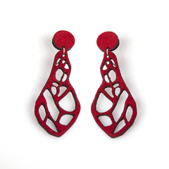 AROS TERCIOPELO SMALL EN ROJO - comprar online