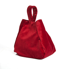 MINI BOLSO DE MANO - EN TERCIOPELO ROJO
