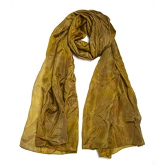 Chalina en seda natural-Color Mostaza - comprar online