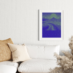 LÁMINA PARA DECORACION - PAISAJE CON GEOMETRÍA