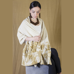 PASHMINA "Colección Redes" - GASA DE ALGODÓN - ELEGANTE - DISEÑO ARGENTINO