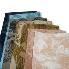 PASHMINA "Colección Redes" - AZUL - ESTAMPADO - DISEÑO ARGENTINO - tienda online