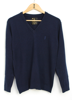 Sweater Manhattan V Azul Marino - Slim - comprar online