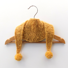 Mini Bufanda Pompones - amarillo anaranjado (cebolla) - comprar online