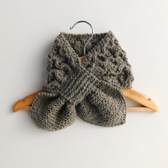 Bufanda con ojal Ruga - gris (laura) - comprar online