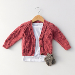 Cardigan Nuni - rosa magenta (cochinilla)