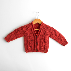 Cardigan Nuni - rojo (cochinilla)