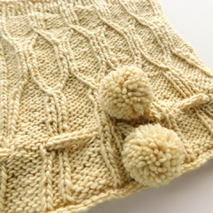 Cuello gorro Floresta - amarillo suave (laura)
