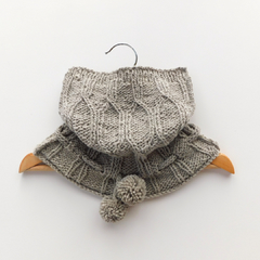 Cuello gorro Floresta - gris perla (maqui)