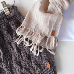 Mini short Nuni - violeta azulado (cochinilla) - EntramadoSur. Moda infantil sostenible