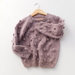 sweater GALLA - color lila (maqui)