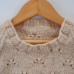 sweater Lovely - color beige suave (palta) en internet