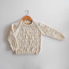 sweater Lovely - color blanco crudo en internet