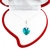 Collar de Plata con Cristal Genuino