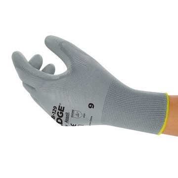 KAYGO KG15P - Guantes de trabajo con revestimiento de poliuretano, nailon  Lite, para la seguridad, revestimiento de poliuretano gris, muñeca de  punto