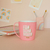 Taza Pink But First Coffee