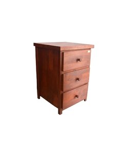 Mesa de luz recta 3 cajones - comprar online