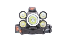 Linterna tipo minero 5 leds recargable - comprar online