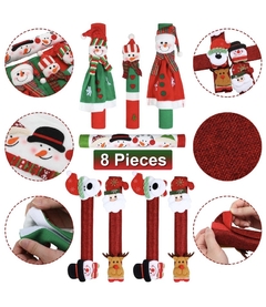 8 piezas de Navidad nevera manija cubierta de puerta - Atomic Arte y Diseño S.A.S