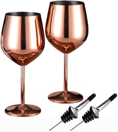 Copas de vino de acero inoxidable - comprar online