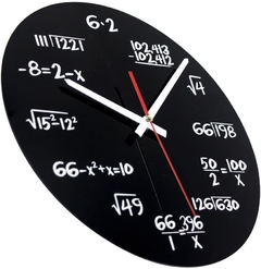 Reloj de pared para matemáticos - comprar online