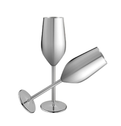 Copas de champán en acero inoxidable  - tienda online