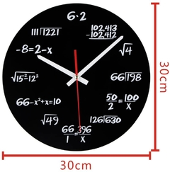 Reloj de pared para matemáticos en internet