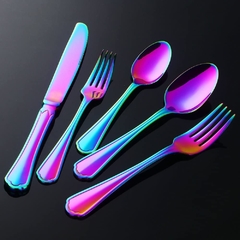 Set personal de cubiertos tornasol