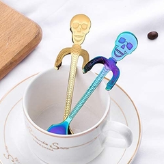 Imagen de Juego de cucharas calavera para café