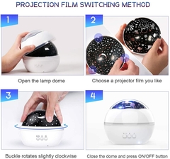 Luz Nocturna, Proyector de Estrellas - Atomic Arte y Diseño S.A.S