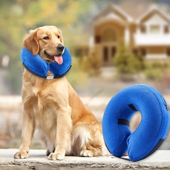 Collar protector inflable para perros y gatos