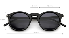 Gafas de sol estilo vintage, de lente redonda, montura con astas - comprar online