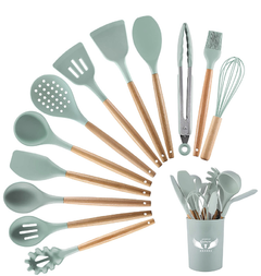 Juego de 12 utensilios de cocina de silicona - Atomic Arte y Diseño S.A.S