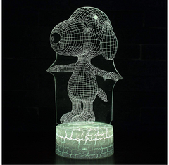 Lámpara 3D Snoopy