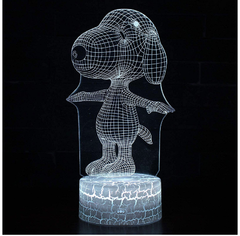 Lámpara 3D Snoopy - Atomic Arte y Diseño S.A.S