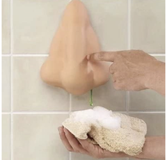 Dispensador de jabón con diseño de nariz - comprar online