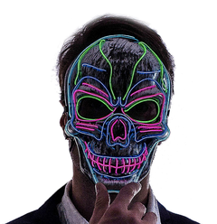 Máscara de Halloween Cosplay LED - comprar online