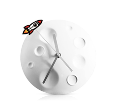 Rocket Luna Reloj de pared