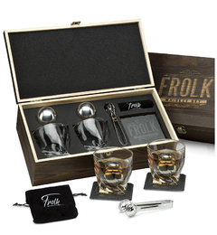 Juego de regalo de piedras de whisky premium para hombres
