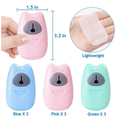 Imagen de Mini jabón de papel portátil