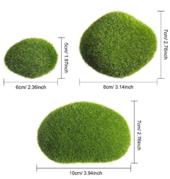 20 piedras artificiales decorativas con musgo verde Halloween - comprar online