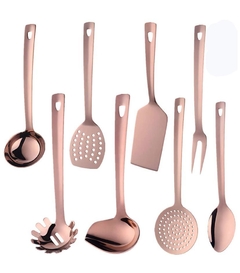 Juego de utensilios de cocina de acero inoxidable