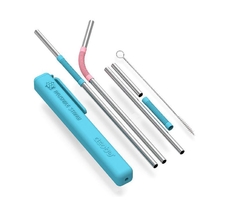 Pitillos flexibles reutilizables de metal y silicona en internet