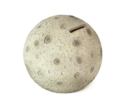 Alcancía con diseño de luna en internet